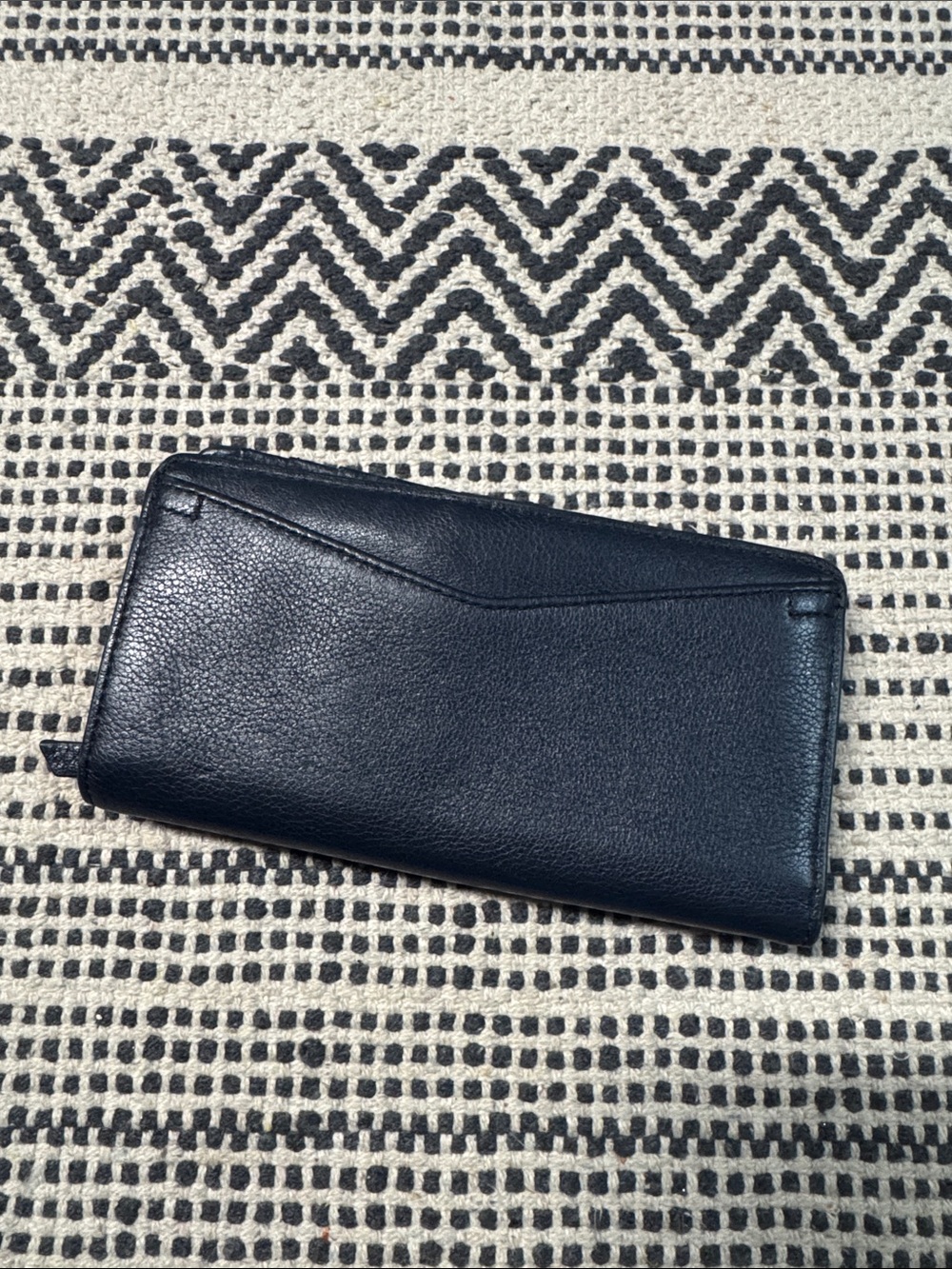 FOSSIL Blue Leather Snap Closure Wallet